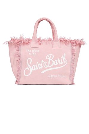Borsa a mano Vanity in canvas di cotone rosa SAINT BARTH KIDS | VAMI00100135L